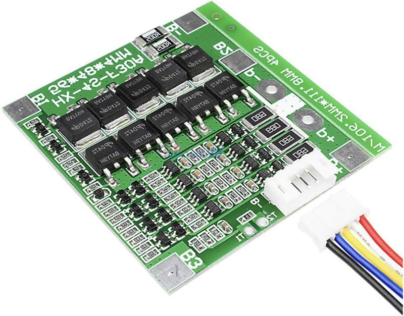 hiBCTR 10 Packs 14.8V 4S 30A 18650 Lithium-Ion Lithium Battery BMS PCB Integrated Circuit Protection Board with Battery Balancing - Image 2